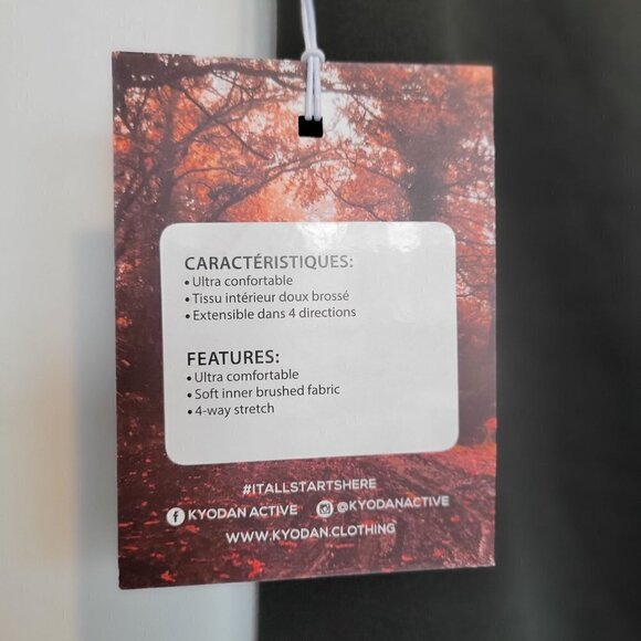 Kyodan Plush Brushed Inside Leggings ARMY GREEN | Size 1X - Picture 7 of 7